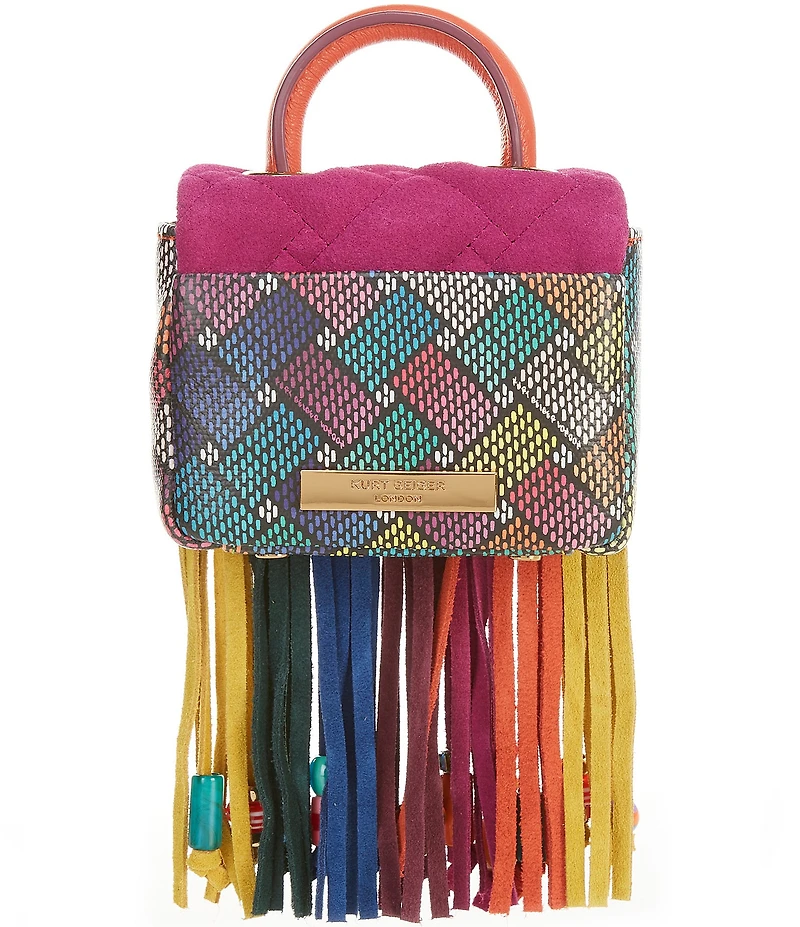 Kurt Geiger London Handle Micro Kensington Fringe Bag