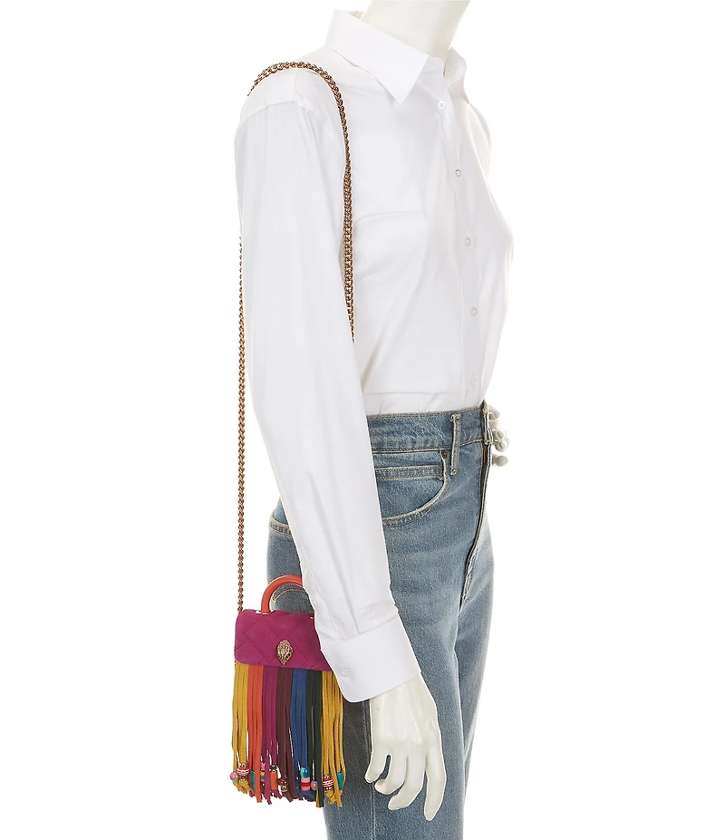 Kurt Geiger London Handle Micro Kensington Fringe Bag
