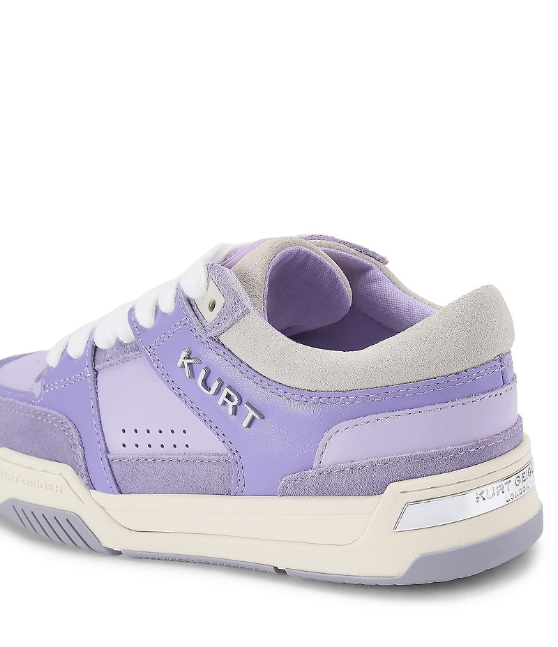 Kurt Geiger London Hatton Suede and Leather Logo Platform Sneakers