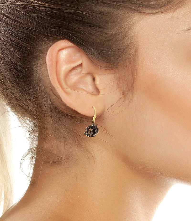 Kurt Geiger London Heart Crown Charm Mismatched Drop Earrings