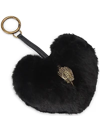 Kurt Geiger London Heart Faux Fur Bag Charm Key Chain