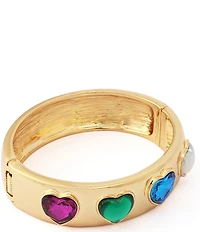 Kurt Geiger London Heart Stone Bangle Bracelet
