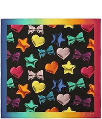 Kurt Geiger London Hearts, Bows and Stars Print Bandana Scarf