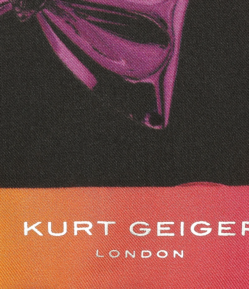 Kurt Geiger London Hearts, Bows and Stars Print Bandana Scarf