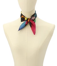 Kurt Geiger London Hearts, Bows and Stars Print Bandana Scarf