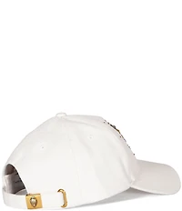 Kurt Geiger London Hotfix Beaded Butterfly Baseball Cap With Hotfix Butterfly