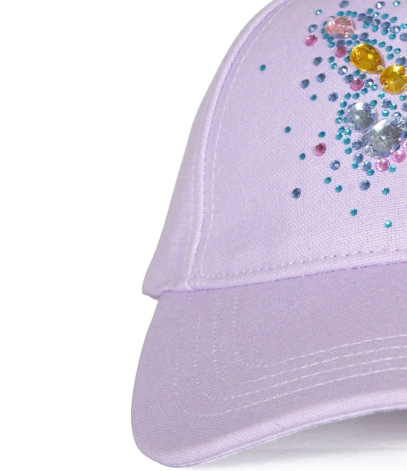 Kurt Geiger London Hotfix Beaded Butterfly Baseball Cap With Hotfix Butterfly
