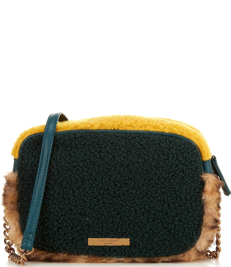 Kurt Geiger London Hoxton Faux Fur Camera Crossbody Bag