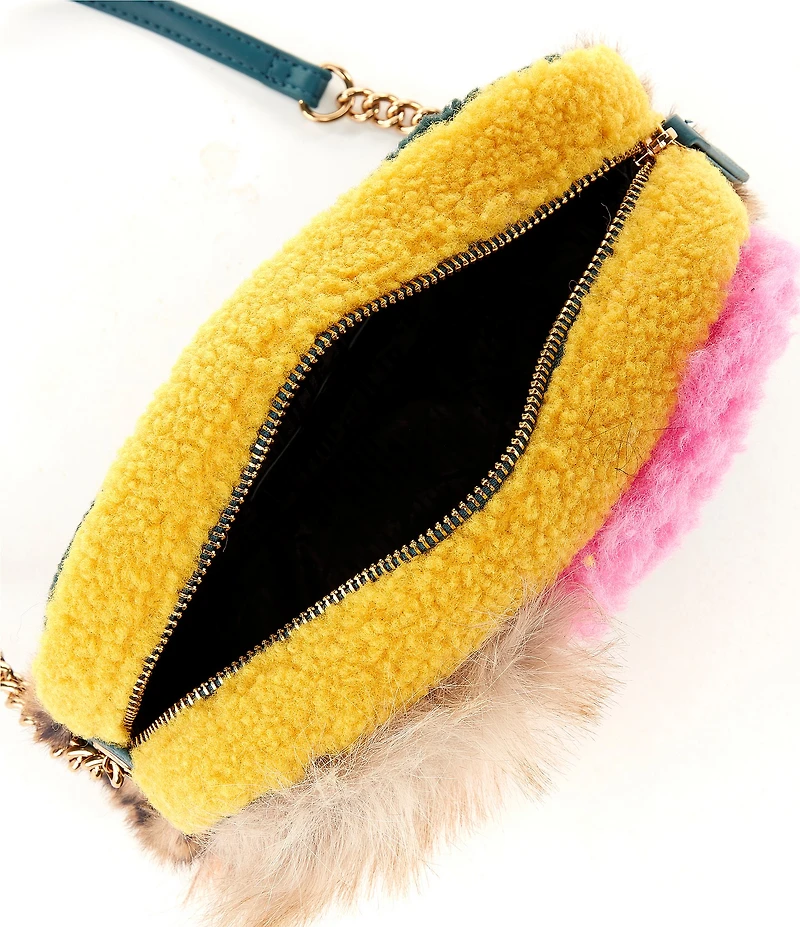 Kurt Geiger London Hoxton Faux Fur Camera Crossbody Bag