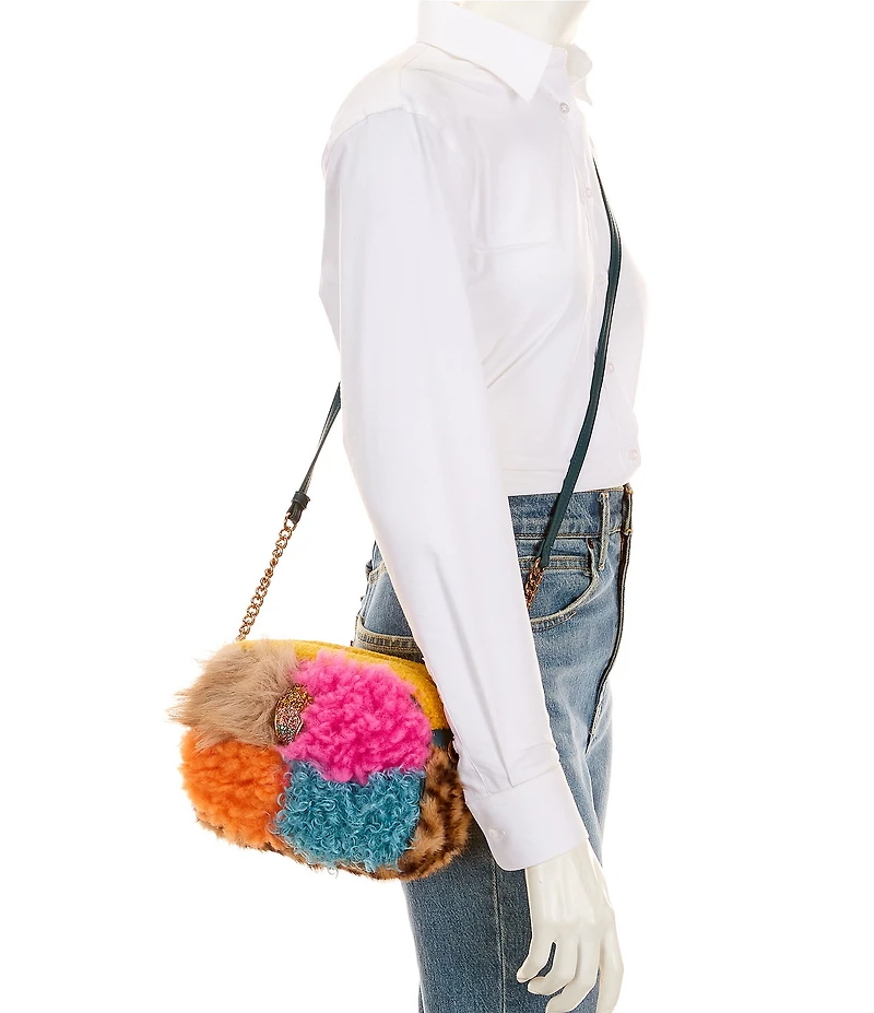 Kurt Geiger London Hoxton Faux Fur Camera Crossbody Bag
