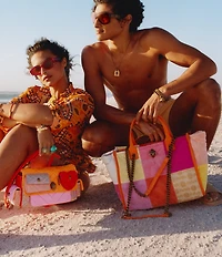 Kurt Geiger London Hoxton Patchwork Shopper Tote Shoulder Crossbody Bag