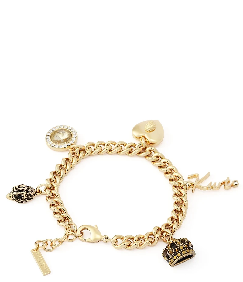 Kurt Geiger London Iconic Signature Charms Line Bracelet