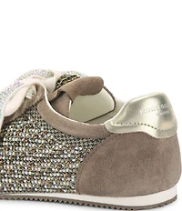 Kurt Geiger London Islington Crystal Embellished Lace Logo Ornament Sneakers