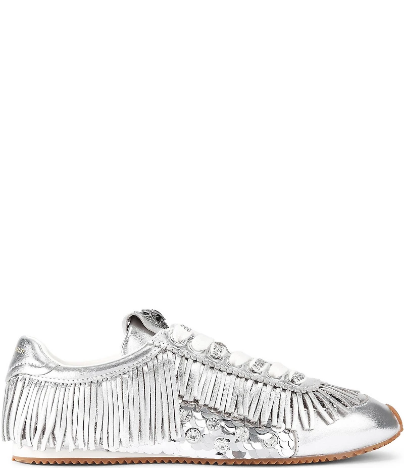 Kurt Geiger London Islington Fringe Metallic Sneakers