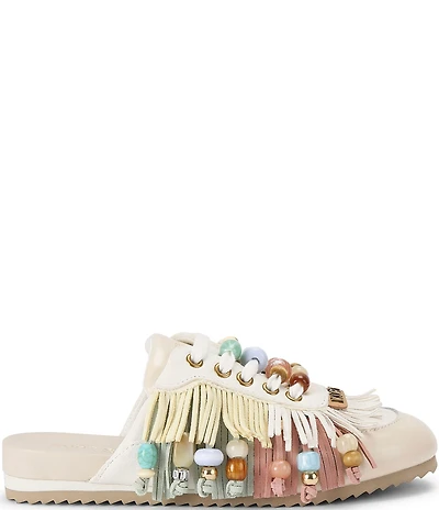 Kurt Geiger London Islington P Beaded Fringe Suede Mule Sneakers