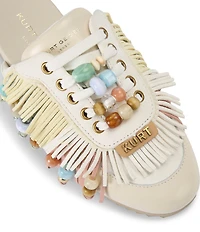 Kurt Geiger London Islington P Beaded Fringe Suede Mule Sneakers