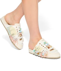 Kurt Geiger London Islington P Beaded Fringe Suede Mule Sneakers