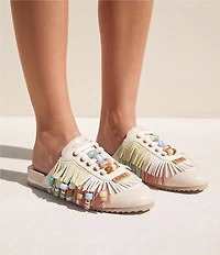 Kurt Geiger London Islington P Beaded Fringe Suede Mule Sneakers