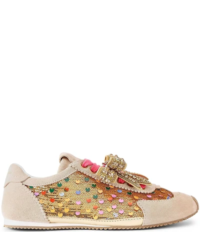 Kurt Geiger London Islington Sequin Embellished Bow Sneakers
