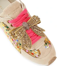 Kurt Geiger London Islington Sequin Embellished Bow Sneakers