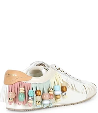 Kurt Geiger London Islington Suede Beaded Fringe Sneakers