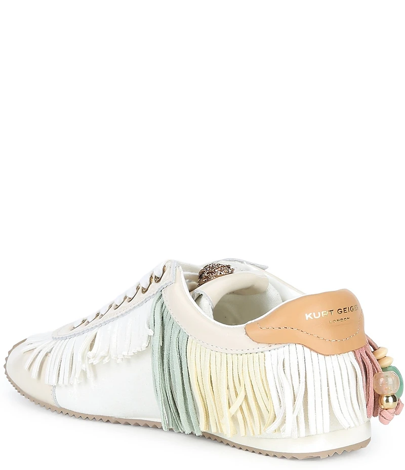 Kurt Geiger London Islington Suede Beaded Fringe Sneakers