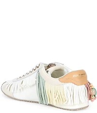 Kurt Geiger London Islington Suede Beaded Fringe Sneakers