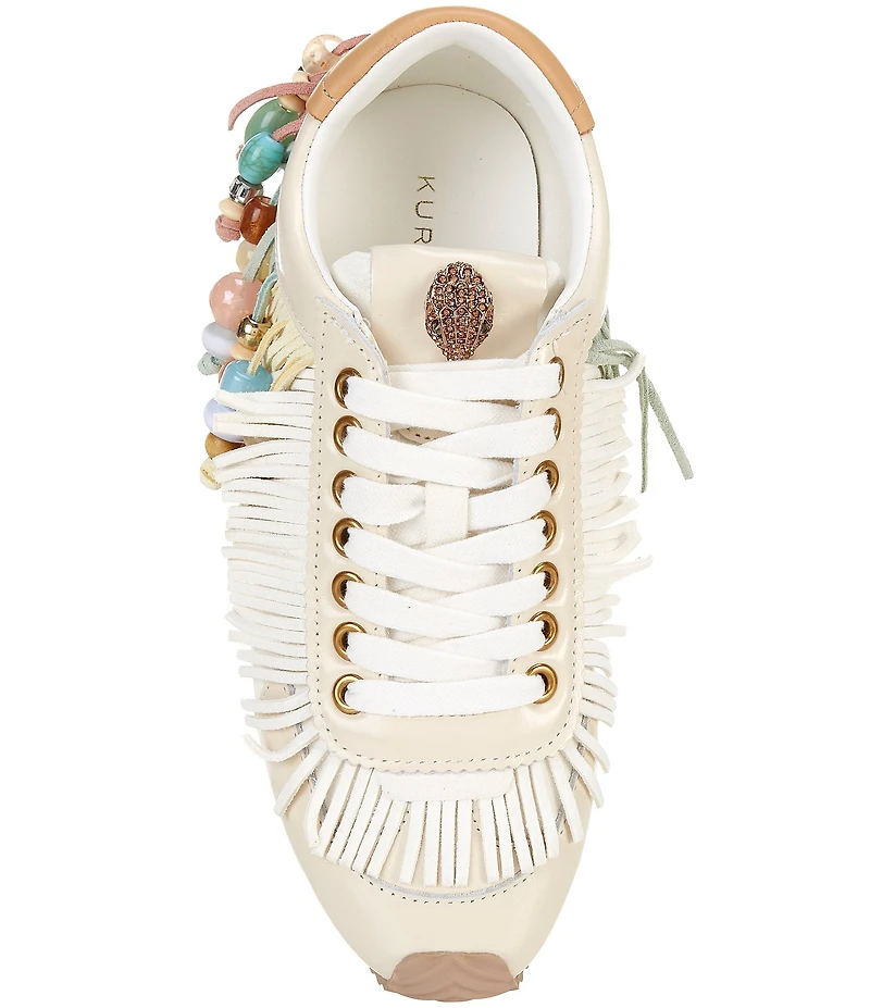 Kurt Geiger London Islington Suede Beaded Fringe Sneakers