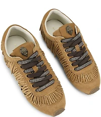 Kurt Geiger London Islington Suede Tassel Studded Fringe Sneakers