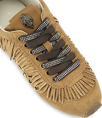 Kurt Geiger London Islington Suede Tassel Studded Fringe Sneakers