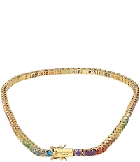 Kurt Geiger London Jewel Rainbow Tennis Collar Necklace
