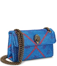 Kurt Geiger London Kensington 17 Eagle Head Tartan Fabric Embellished Crossbody Bag