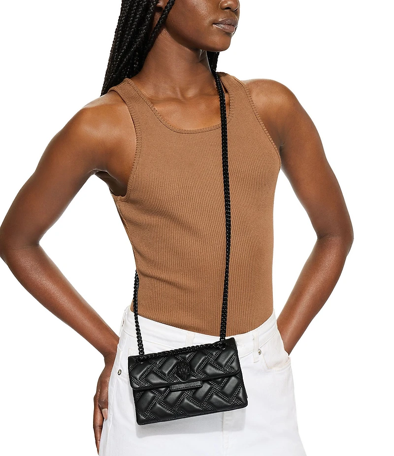 Kurt Geiger London Micro Kensington 17 Quilted Crossbody Bag
