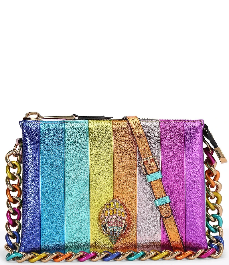 Kurt Geiger London Kensington Rainbow Three Pouch Crossbody Bag