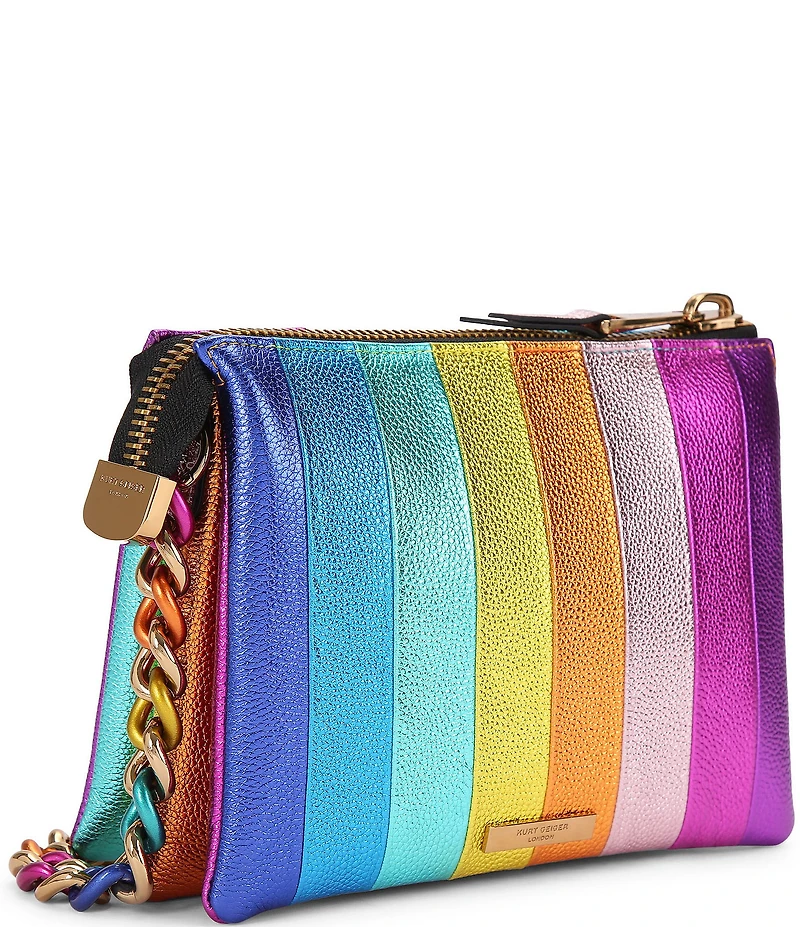 Kurt Geiger London Kensington Rainbow Three Pouch Crossbody Bag
