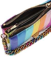 Kurt Geiger London Kensington Rainbow Three Pouch Crossbody Bag