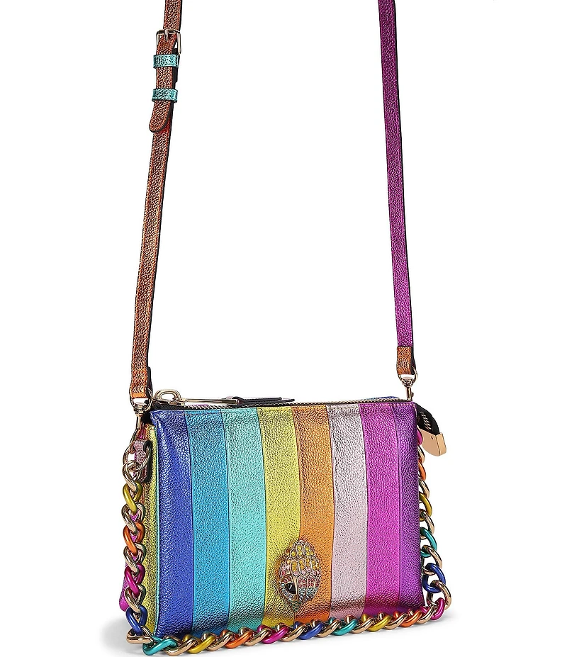 Kurt Geiger London Kensington Rainbow Three Pouch Crossbody Bag