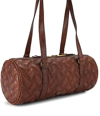 Kurt Geiger London Kensington Quilted Leather East-West Barrel Shoulder Bag
