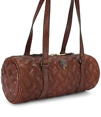 Kurt Geiger London Kensington Quilted Leather East-West Barrel Shoulder Bag