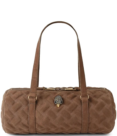 Kurt Geiger London Kensington East West Barrel Suede Shoulder Bag