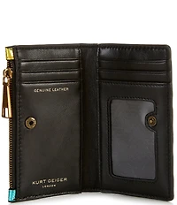 Kurt Geiger London Kensington Bifold Rainbow Vertical Stripe Leather Wallet