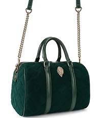 Kurt Geiger London Kensington Boston Suede Quilted Satchel Bag