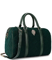 Kurt Geiger London Kensington Boston Suede Quilted Satchel Bag