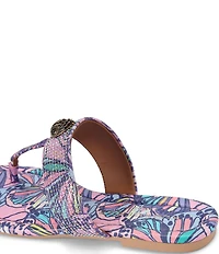 Kurt Geiger London Kensington Butterfly Crystal Embellished Logo T-Bar Sandals