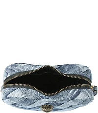 Kurt Geiger London Kensington Denim Heart Crossbody Bag