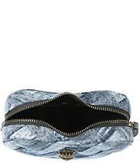 Kurt Geiger London Kensington Denim Heart Crossbody Bag