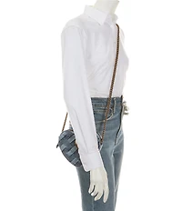 Kurt Geiger London Kensington Denim Heart Crossbody Bag