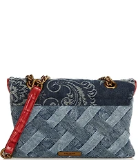 Kurt Geiger London Kensington Large Denim Quilted Crossbody Bag