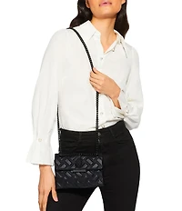 Kurt Geiger London Mini Kensington Drench Puffy Quilted Chain Crossbody Bag