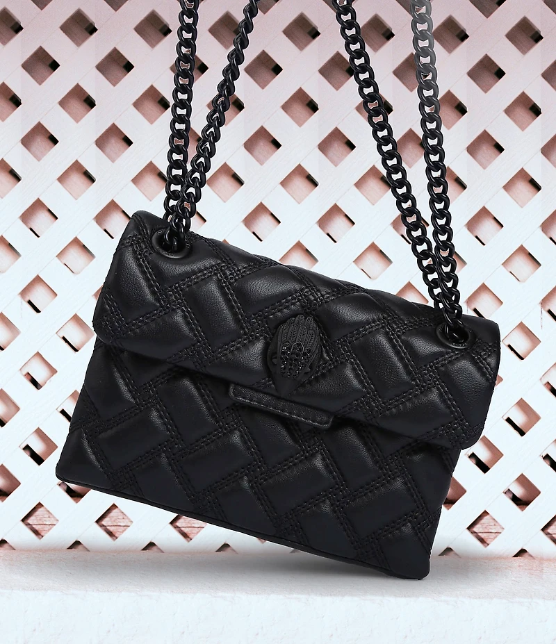 Kurt Geiger London Mini Kensington Drench Puffy Quilted Chain Crossbody Bag